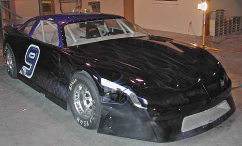 stock car ghost flames